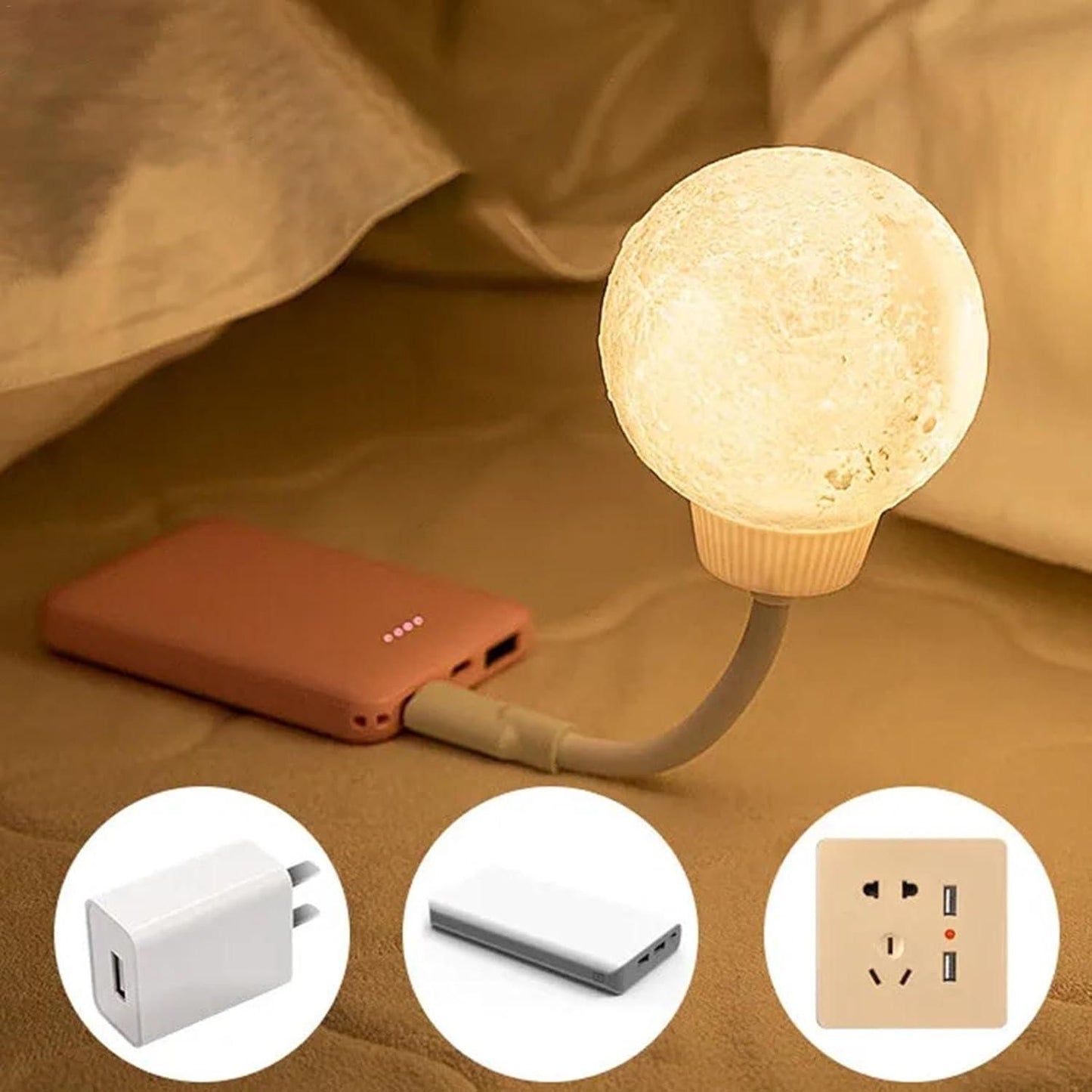Moon LED Lamp – Dreamy Decorative Light for Living Rooms, Office & Bedside