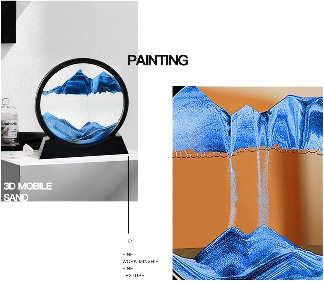 “Relaxing Kinetic Sandscape Art – Desktop Motion Sand Table for Home & Office Décor”