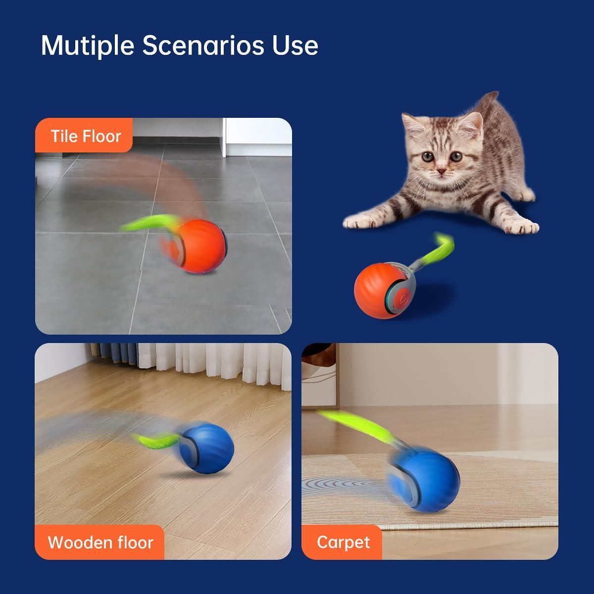 Smart Rolling Ball Cat Toy – Stimulating Entertainment for Active Cats