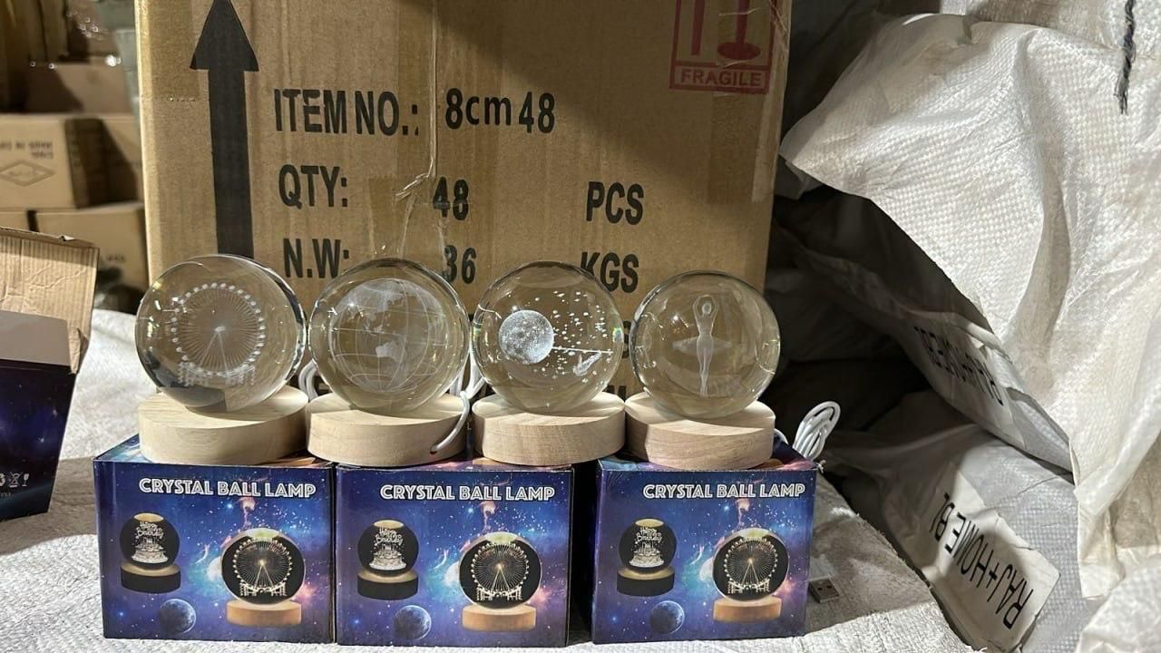Premium 3D Crystal Illuminated Ball Lamp